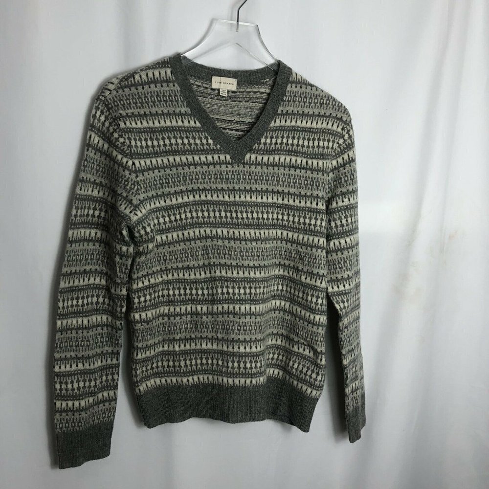 Club Monaco Fair Aisle wool sweater size xs 0838